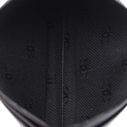 Chanel Grained Calfskin CC Button Card Holder Black 4 of 7