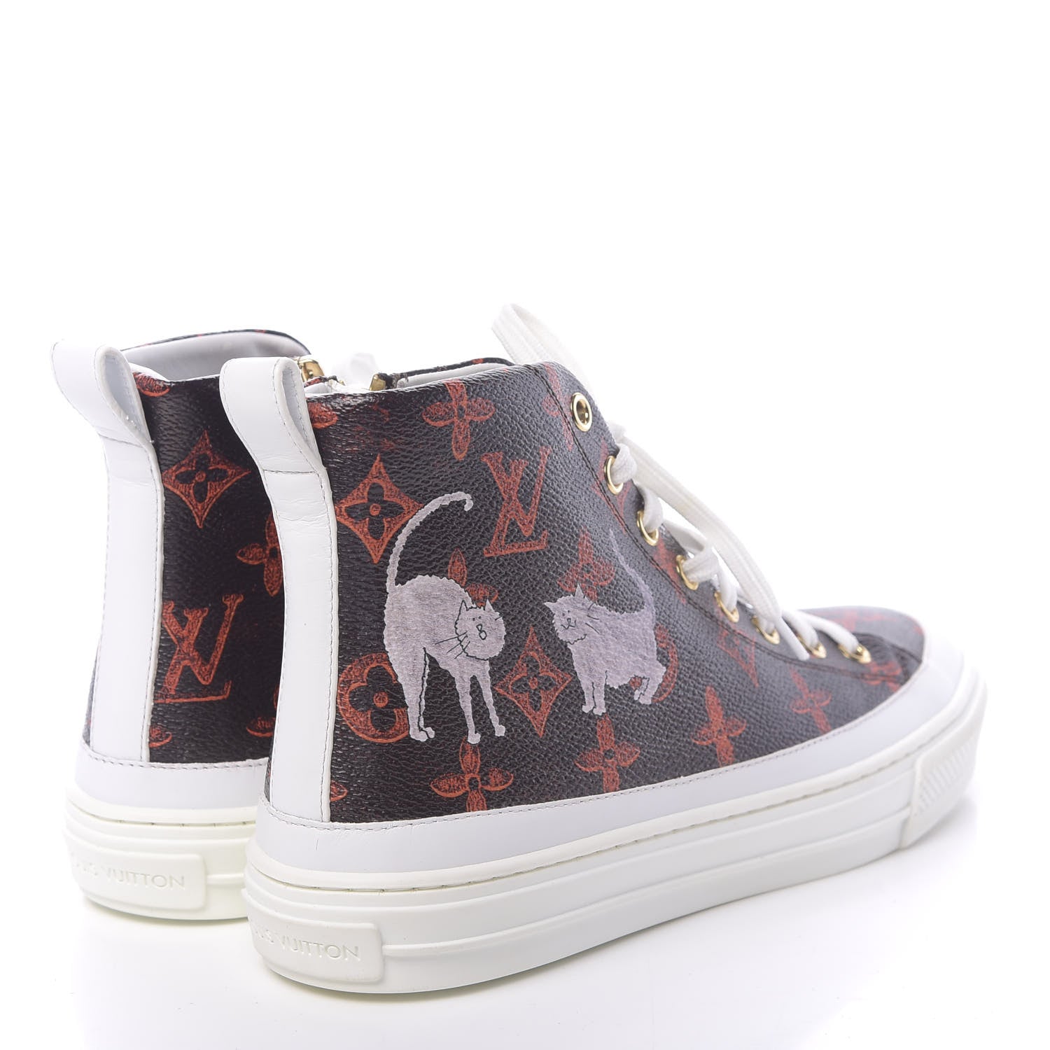Louis Vuitton Catogram Stellar Sneaker Boots 37 Marron 4 of 8