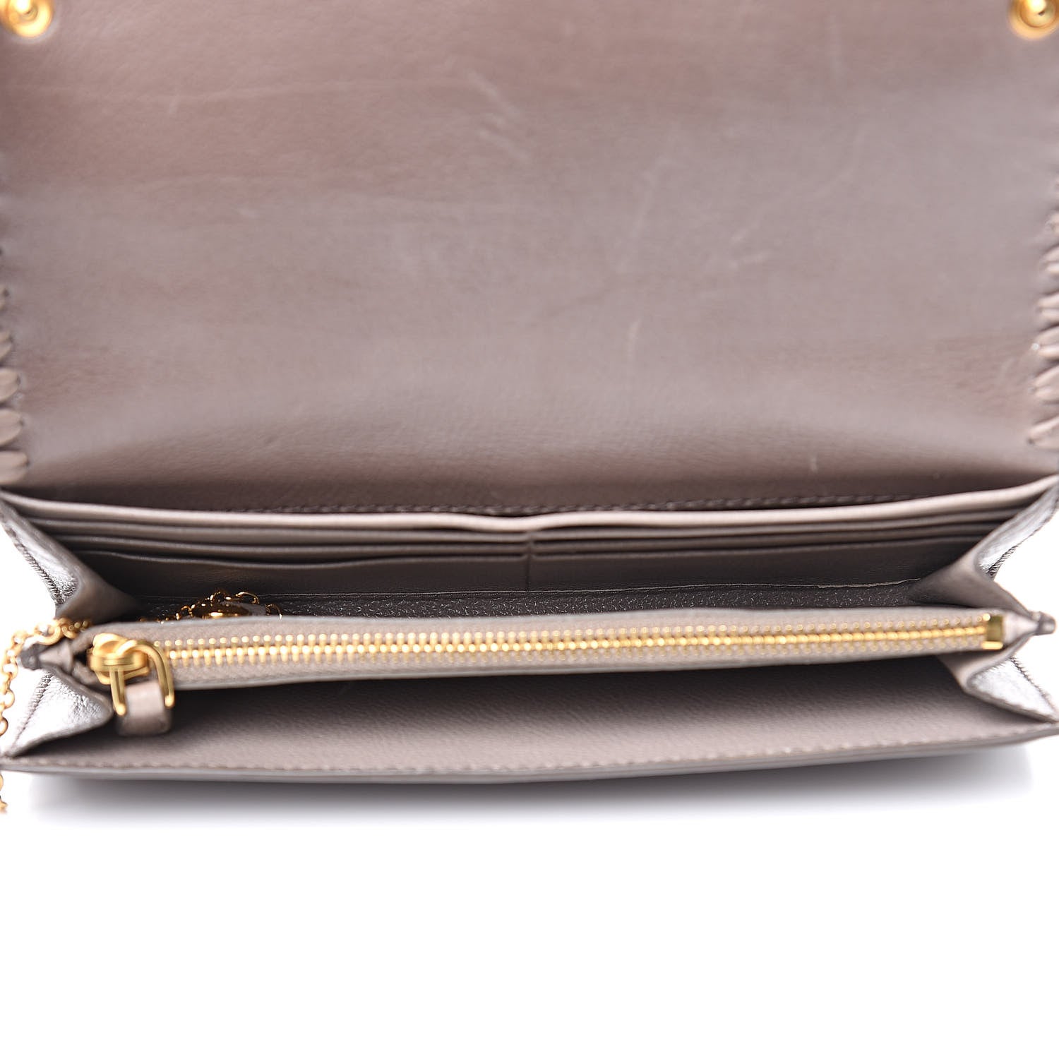 Prada Glace Infilature Flap Wallet Argilla Pomice 6 of 15