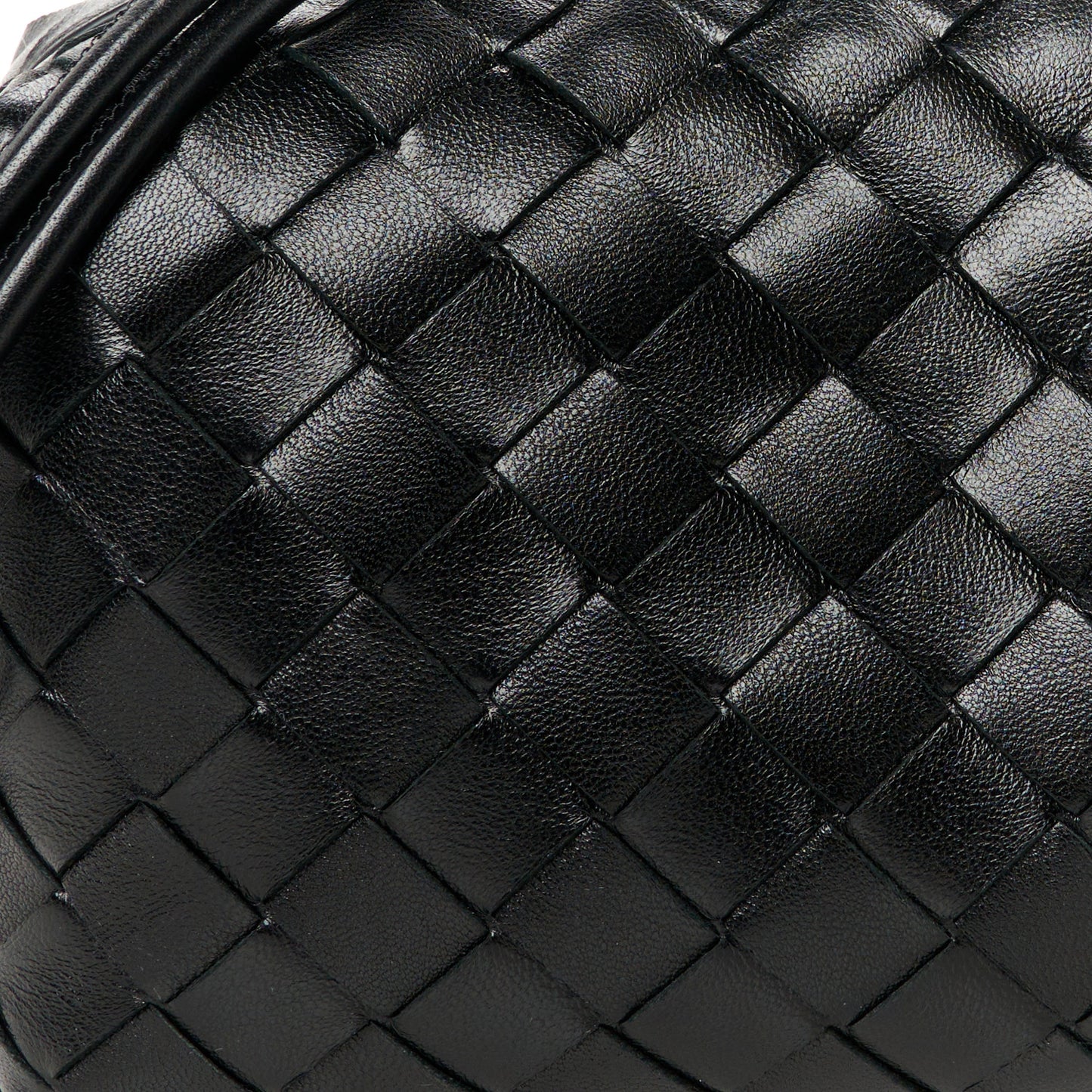 Nappa Intrecciato Mini Loop Camera Bag Black