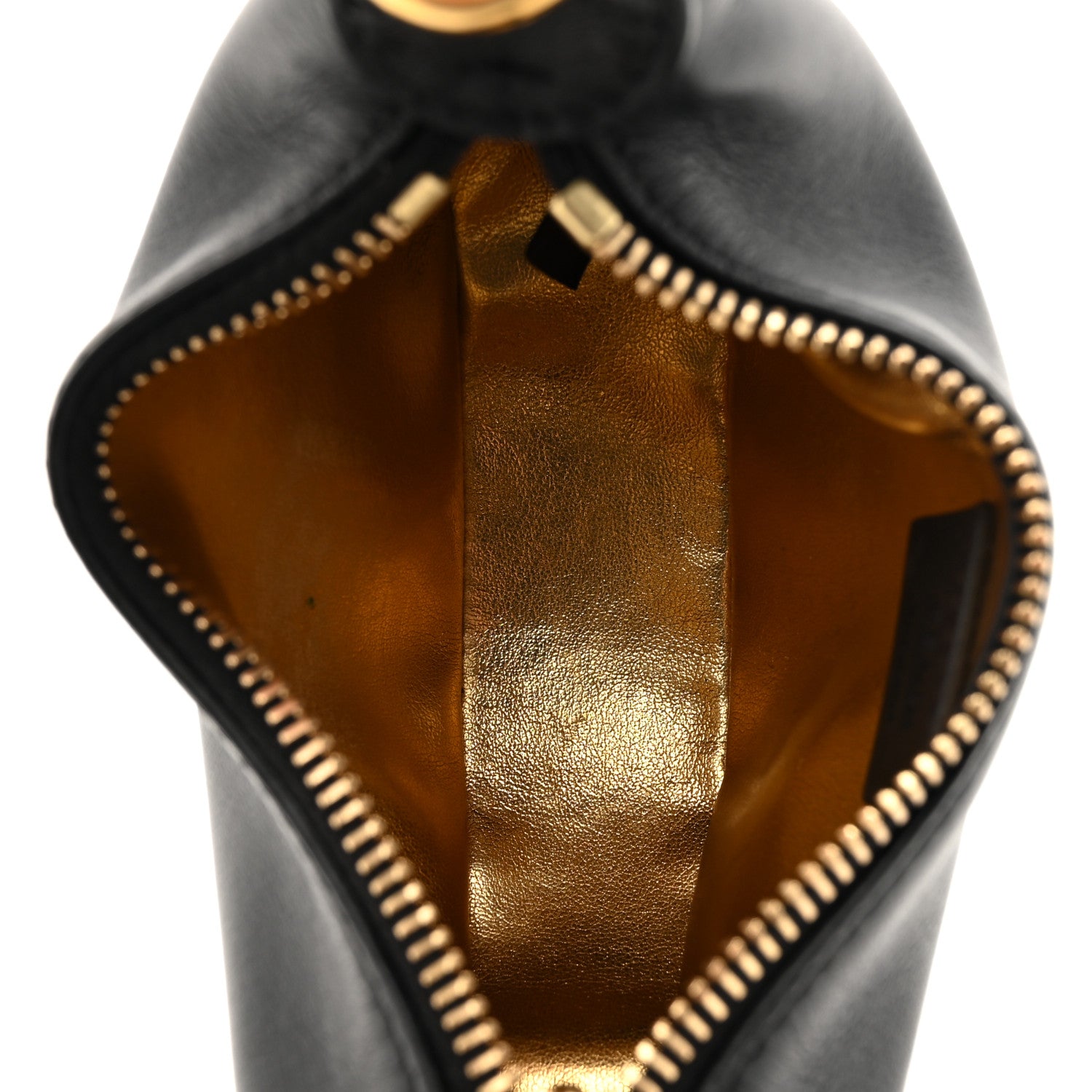 Fendi Vitello Grace Matte Nano Fendigraphy Hobo Charm Black 5 of 11