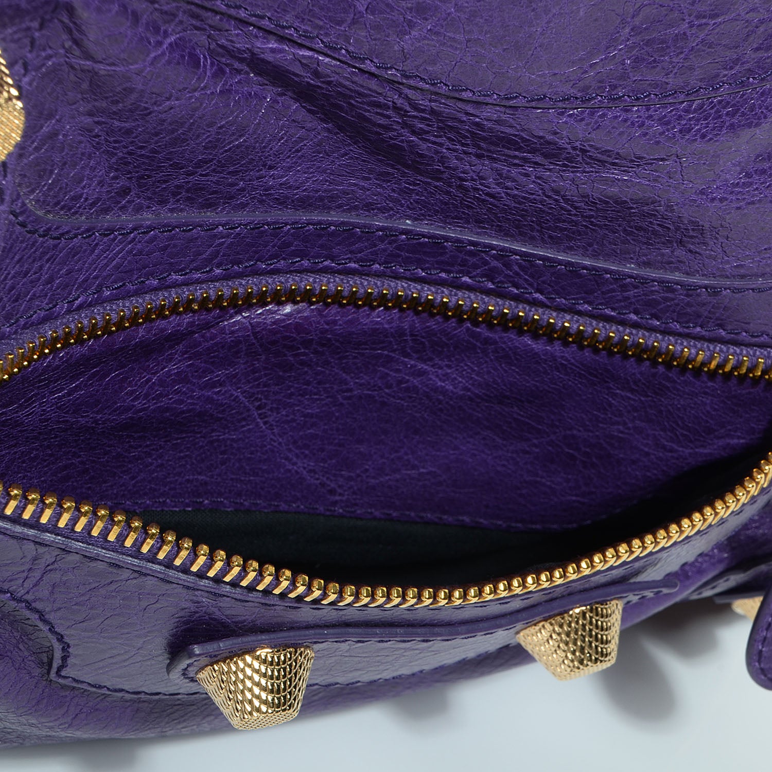 Balenciaga Agneau Giant 21 Gold Hardware City Dark Violet 8 of 12