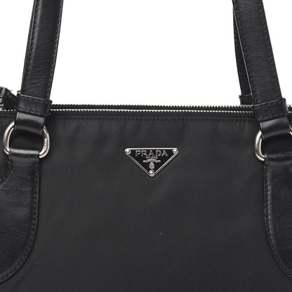 Prada Calfskin Tessuto Nylon Tote Black 10 of 10