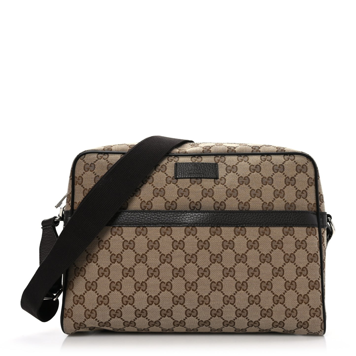 Monogram Dollar Calfskin Large Camera Case Beige Ebony Testa di Moro Marrone Scuro