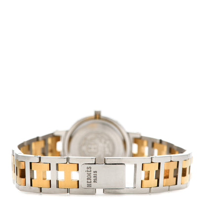 Hermes Stainless Steel 24mm Clipper Quartz Watch Gold 3 of 4