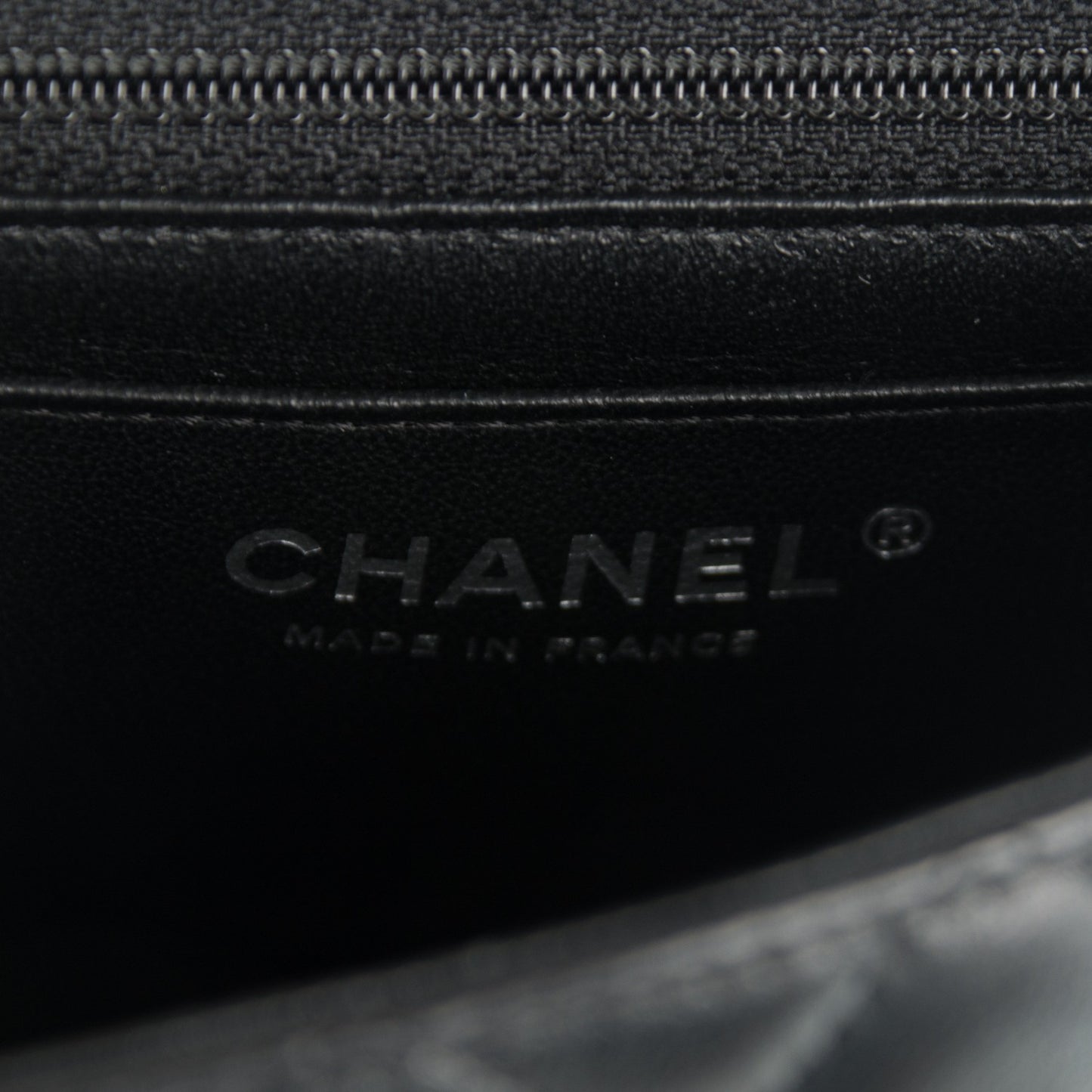 Lambskin Quilted Mini Square Flap Black