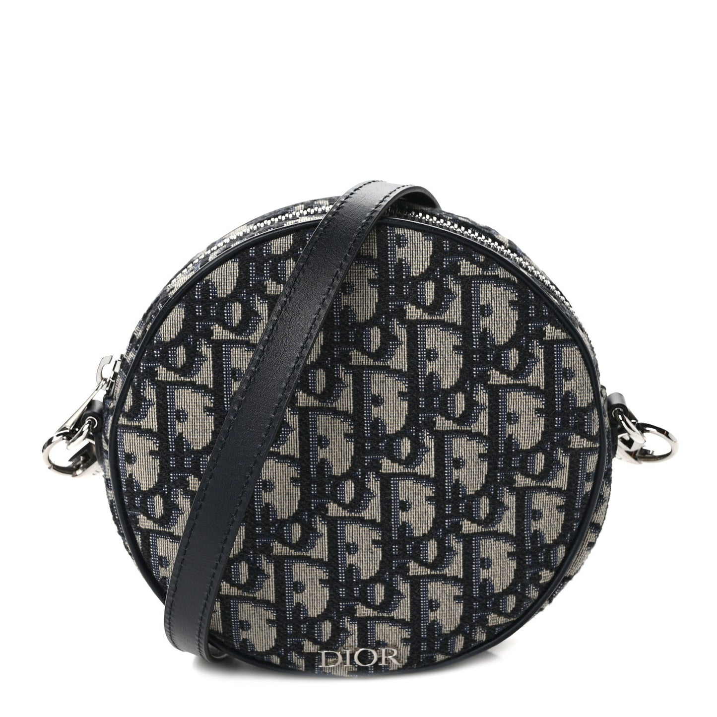 Oblique Jacquard Baby Ball Cross Body Bag Blue