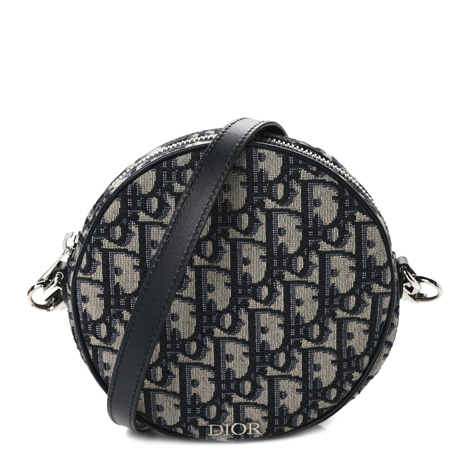 Christian Dior Oblique Jacquard Baby Ball Cross Body Bag Blue 1 of 9