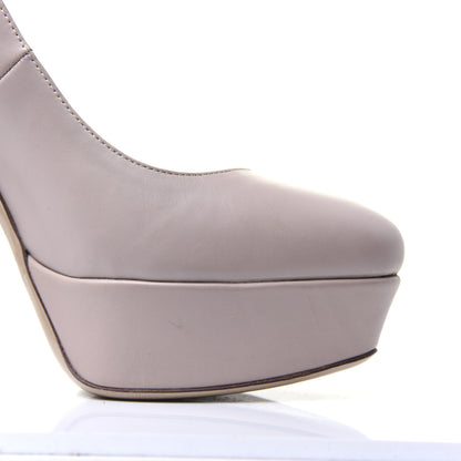 Valentino Garavani Calfskin Platform Pumps 39 Poudre 11 of 19
