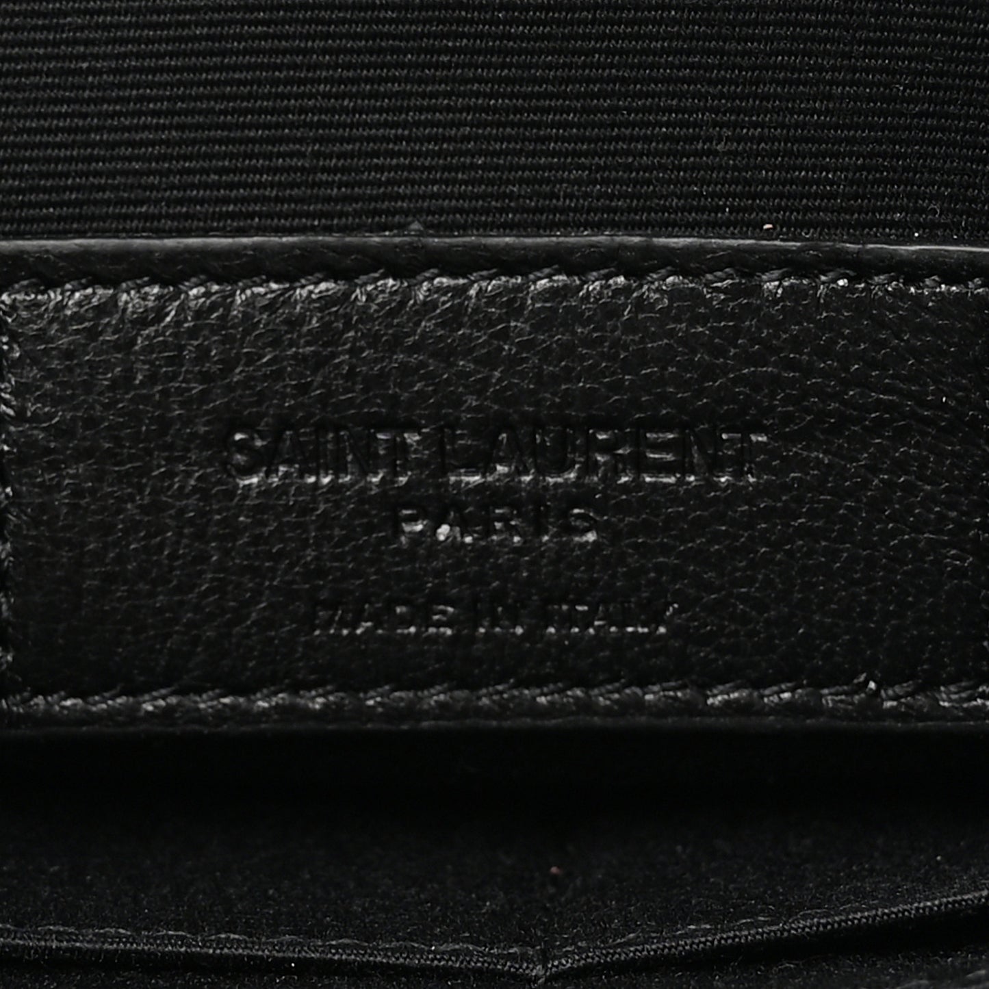 Calfskin Glitter Zipped Tablet Holder Black