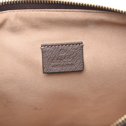 Gucci GG Supreme Monogram Large Ophidia Pouch Clutch Brown 9 of 15