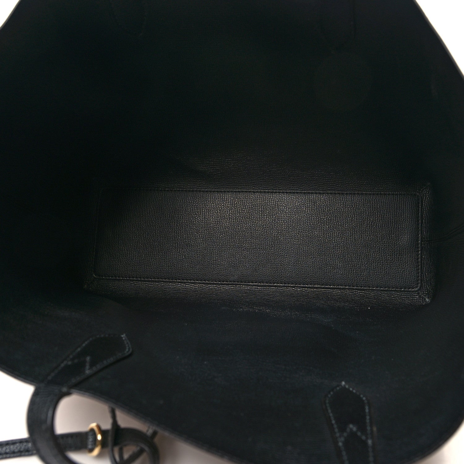 Burberry Grainy Calfskin Haymarket Check Medium Reversible Tote Black 5 of 21