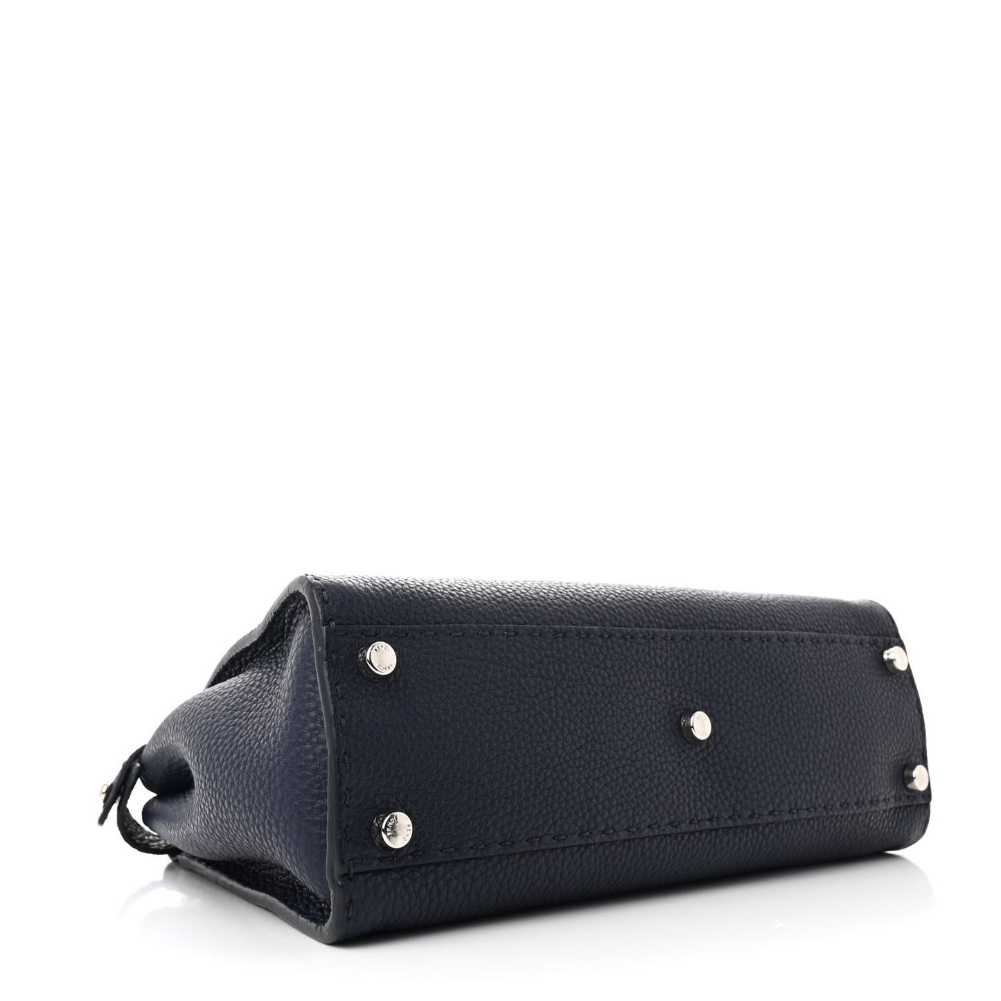 Cuoio Romano Snakeskin Selleria Medium Peekaboo Iconic Satchel Blue Notte