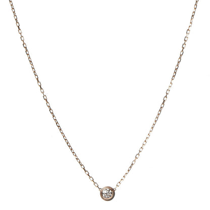 Cartier 18K Pink Gold Diamond LM D'Amour Pendant Necklace 1 of 7