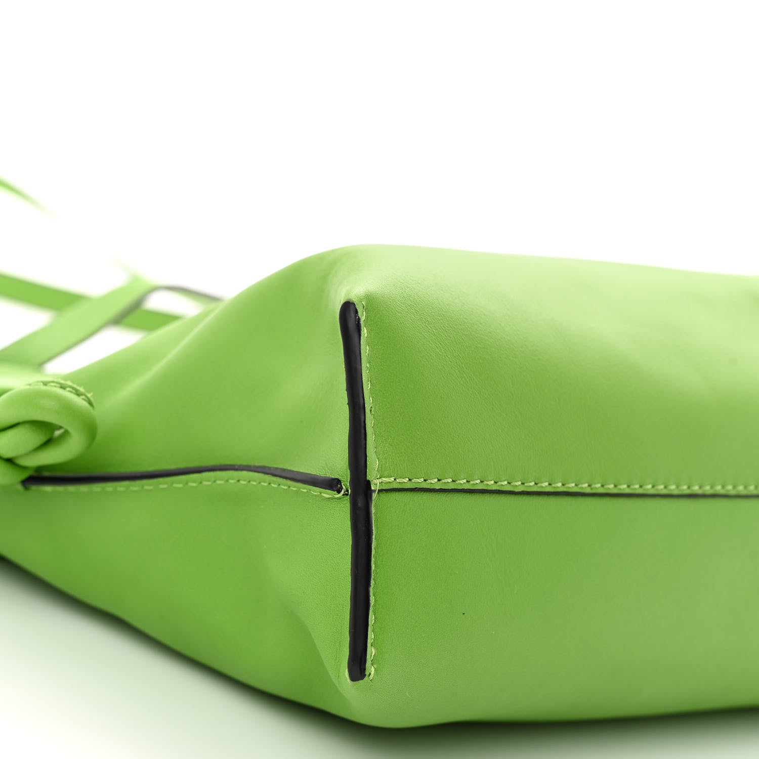 Loewe Calfskin Mini Flamenco Knot Clutch Apple Green 9 of 11
