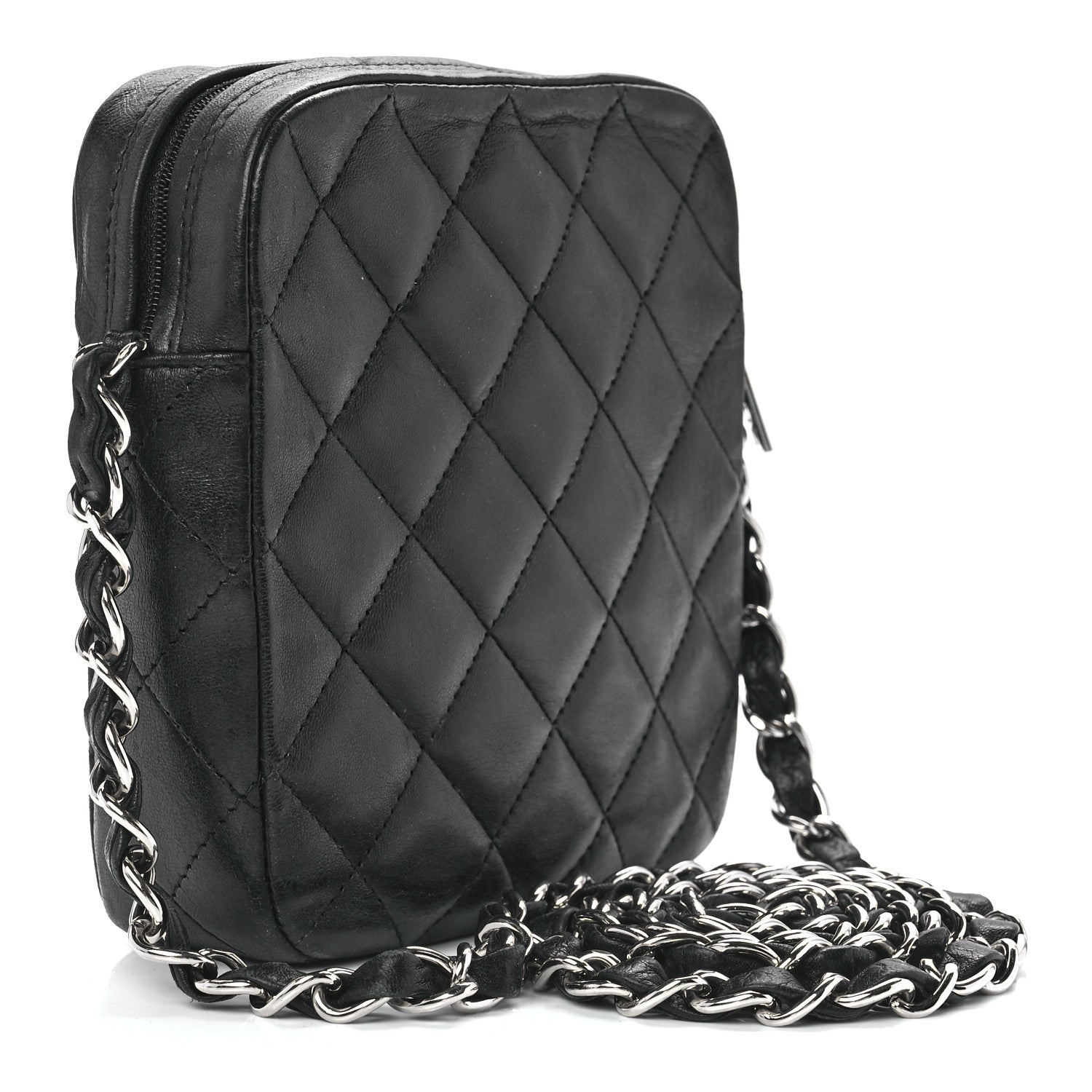 Chanel Lambskin Quilted Crossbody Black 2 of 10