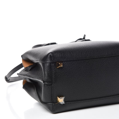 MCM Grained Calfskin Mini Milla Tote Phantom Grey 9 of 11