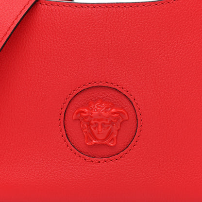 Versace Calfskin La Medusa Mini Hobo Crossbody Red 8 of 10