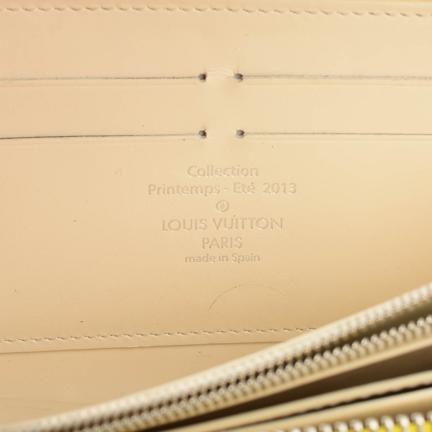 Damier Facette Zippy Wallet Yellow