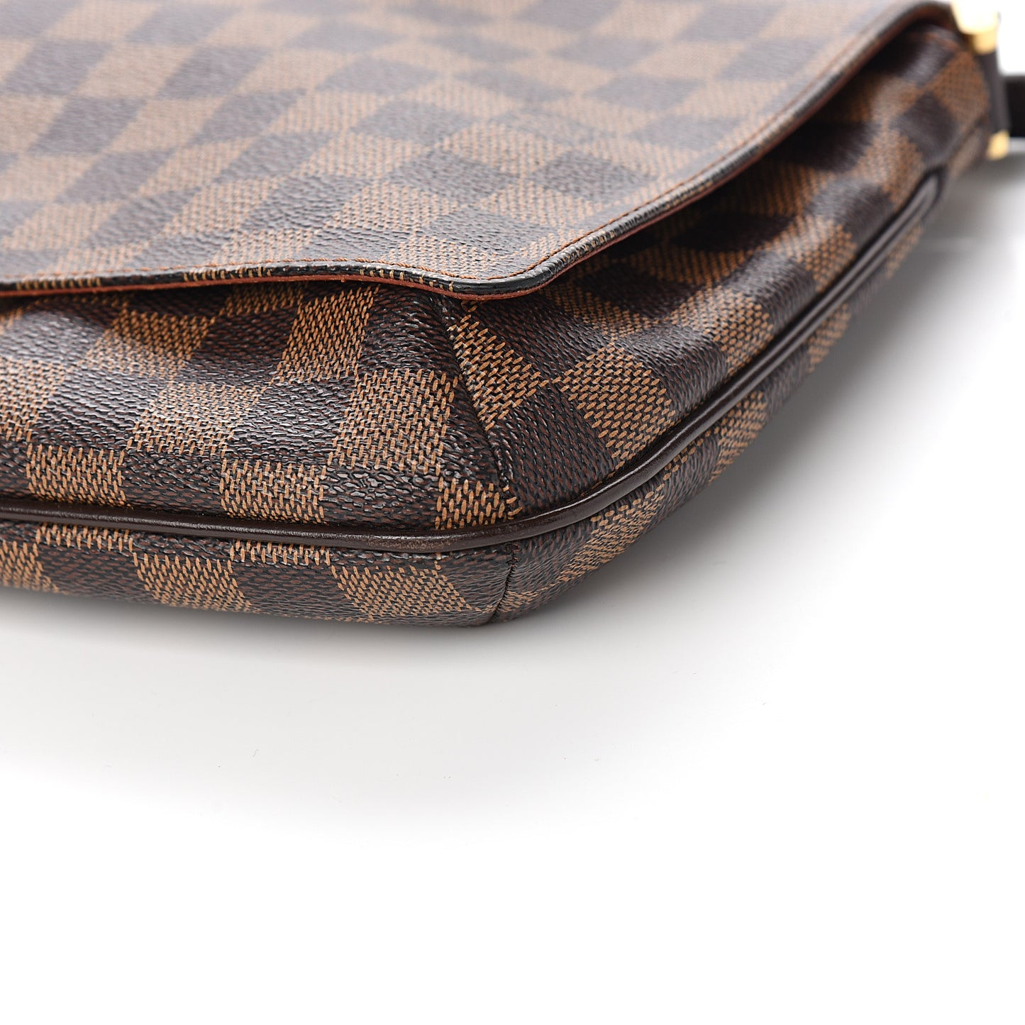 Damier Ebene Musette Tango Long Strap