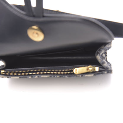 Christian Dior Oblique Saddle Belt Bag Blue 5 of 13