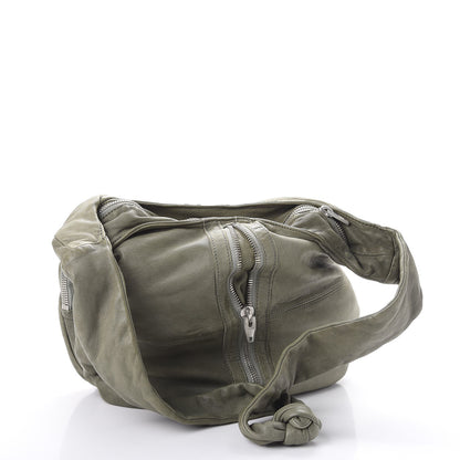 Alexander Wang Lambskin Donna Hobo Shoulder Bag Green 3 of 13