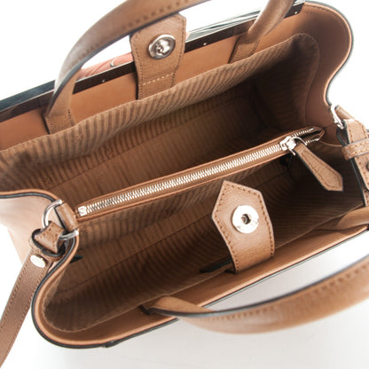 Fendi Vitello Elite Petite 2Jours Tote Orzo 5 of 7