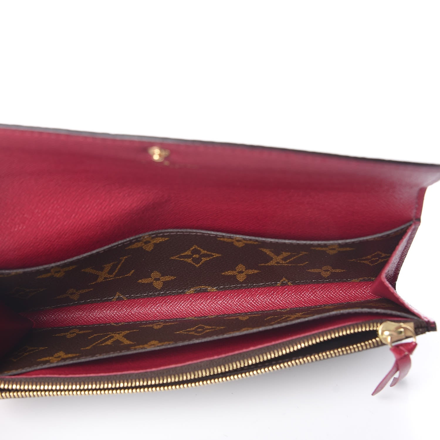 Louis Vuitton Monogram Emilie Wallet Fuchsia 5 of 9