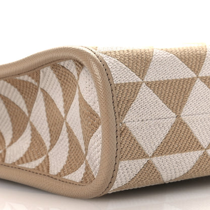 Prada Jacquard Saffiano Triangolo Symbole Embroidered Micro Tote Corda Talco 9 of 11