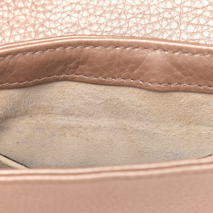 Gucci Pebbled Calfskin Small 1973 Chain Shoulder Bag Champagne 10 of 10