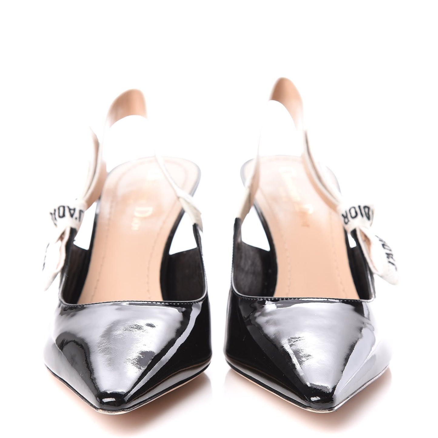 Patent Ribbon J'Adior Slingback 65mm Pumps 39.5 Black