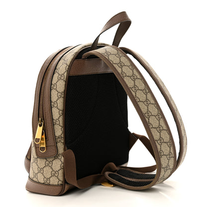 Gucci GG Supreme Monogram Calfskin Web Small Ophidia Day Backpack Beige Ebony New Acero 3 of 13