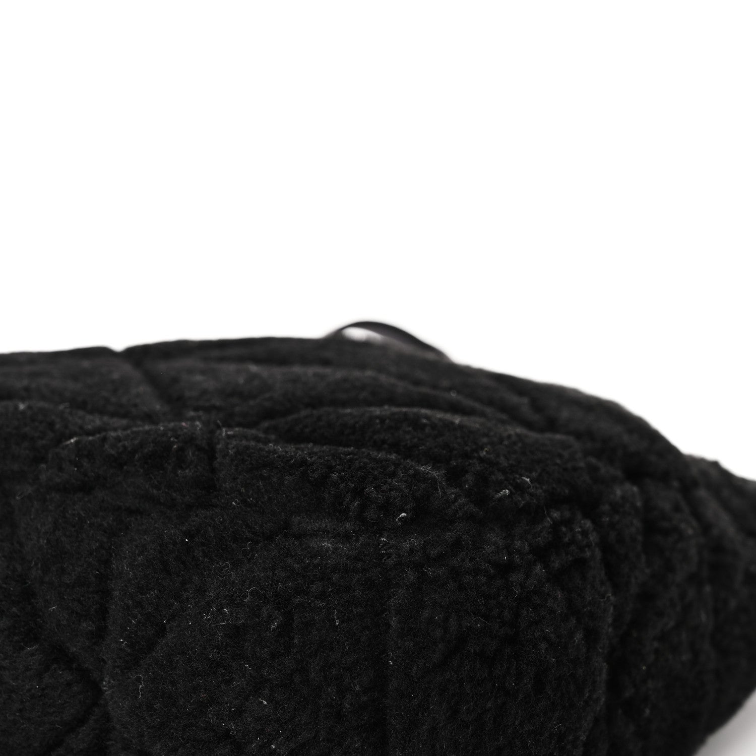 Prada Shearling Nappa Triangle Quilted Patchwork System Shoulder Bag Black 11 of 11