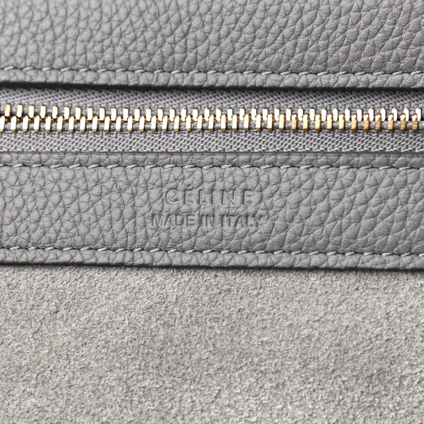 Soft Grained Calfskin Small Belt Cabas Phantom Zinc