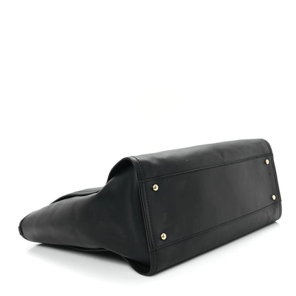Chanel Calfskin Medium Deauville Tote Black 4 of 13