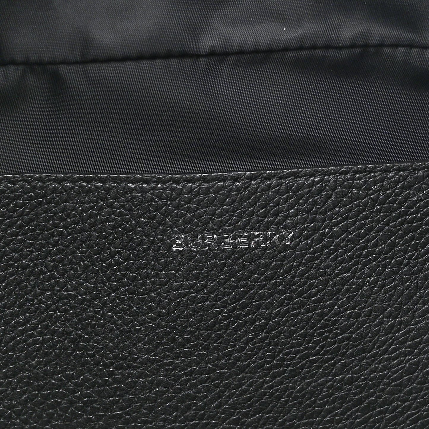 Grainy Calfskin Logo Graphic Sonny Bum Bag Black