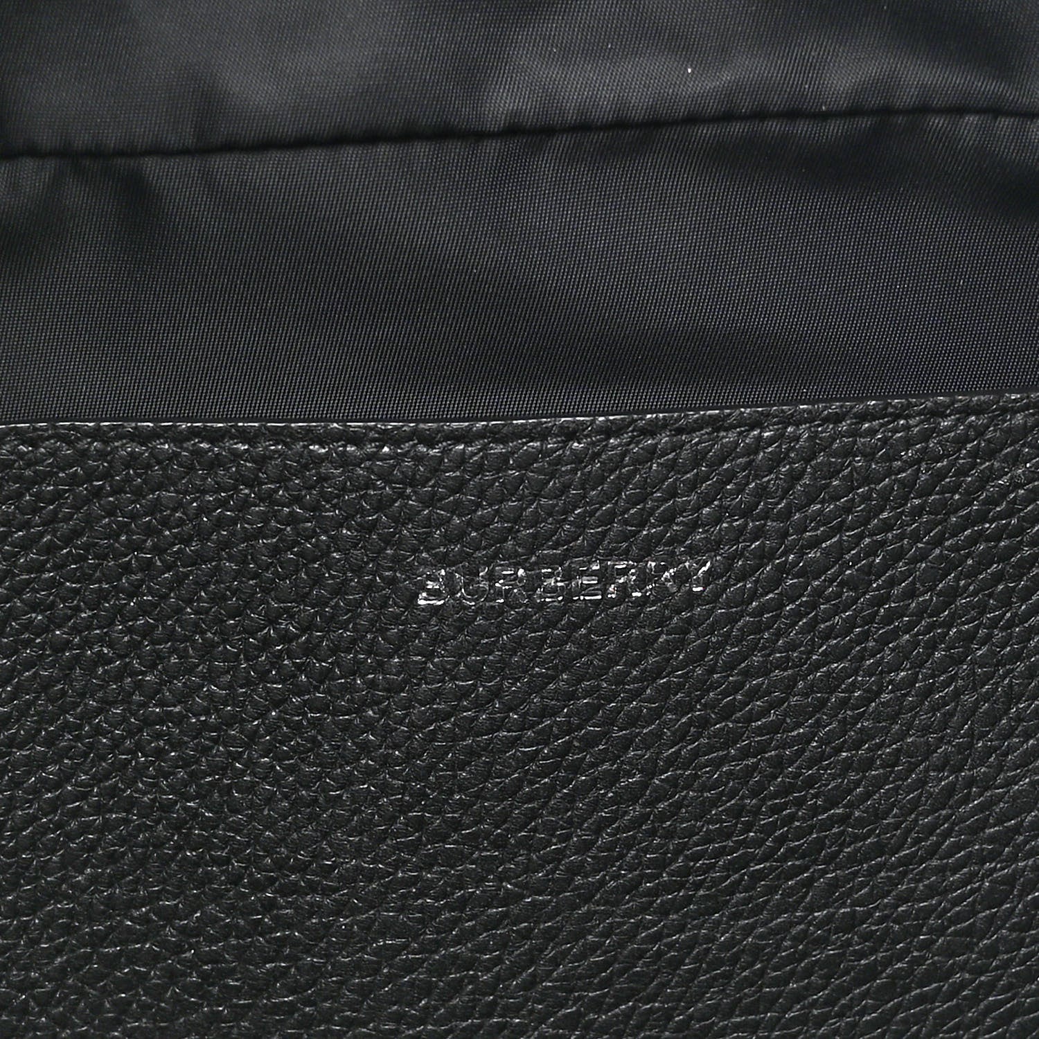 Burberry Grainy Calfskin Logo Graphic Sonny Bum Bag Black 6 of 13