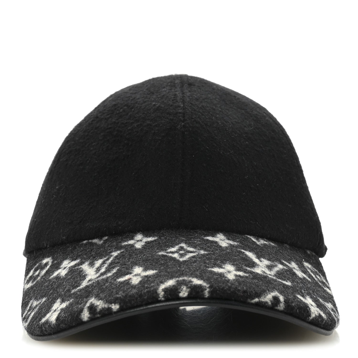 Louis Vuitton Wool Silk Monogram Endless Cap L Black 1838254