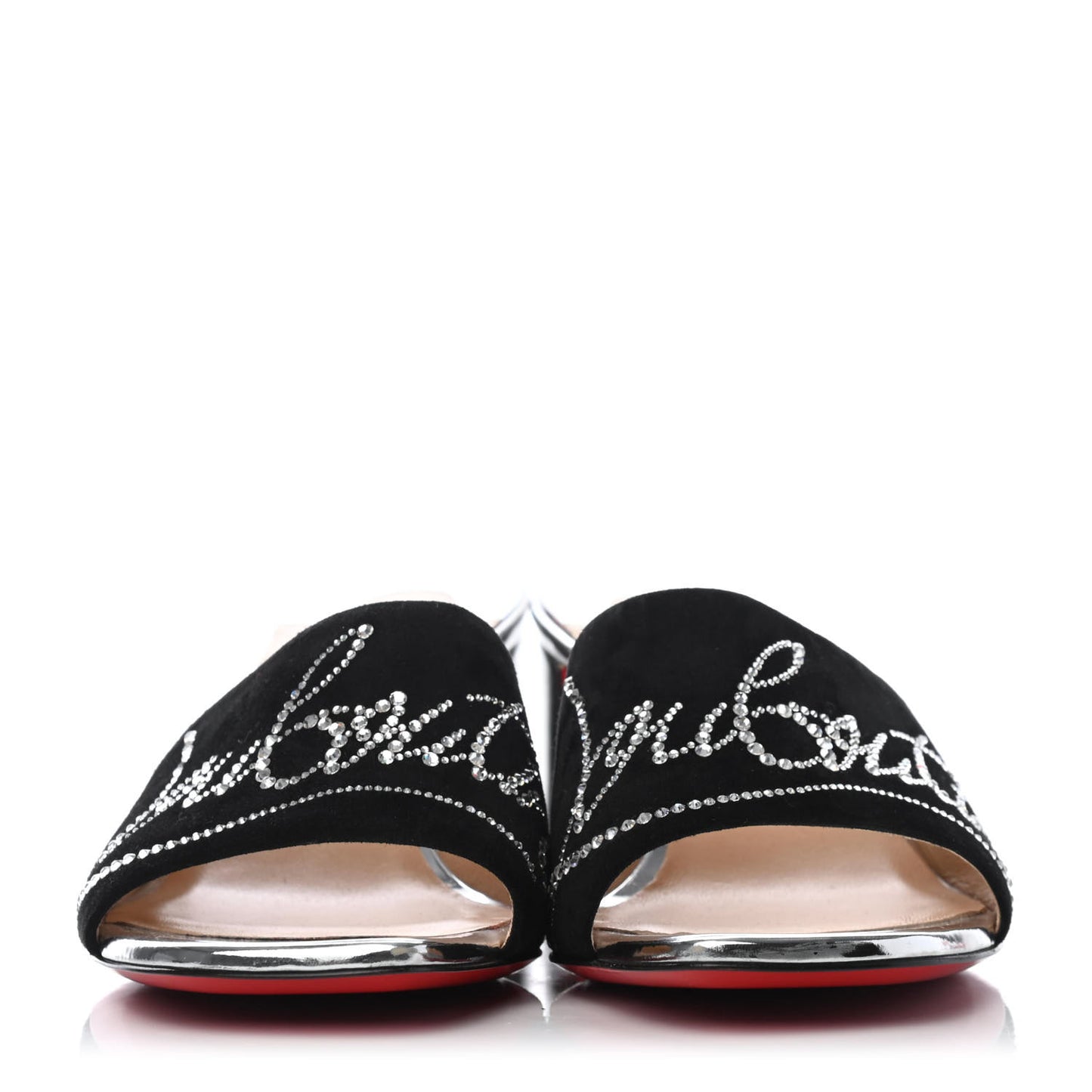 Veau Velours Specchio Dear Home 55 Sandals 35.5 Black Crystal