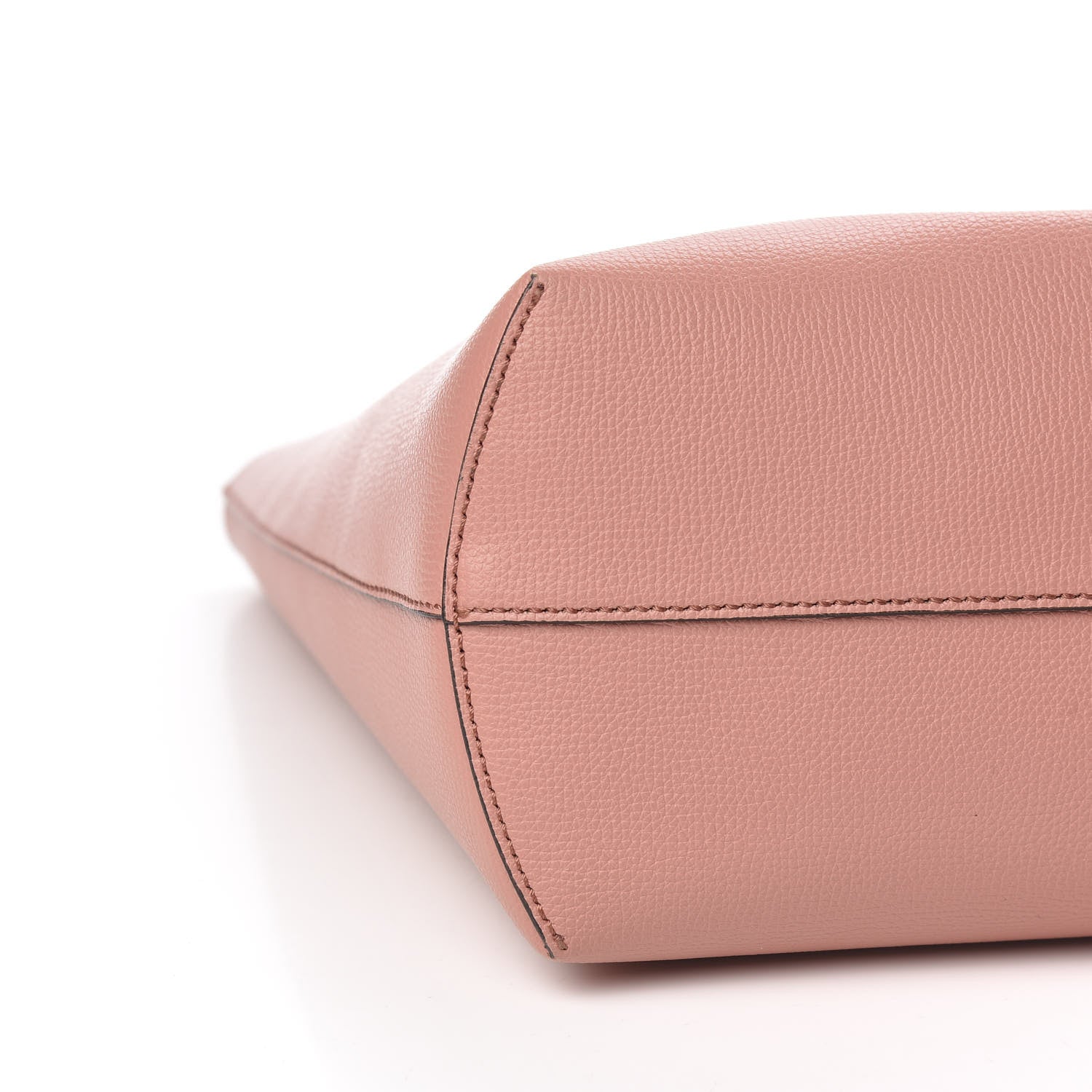 Fendi Vitello Vienna Enamel F is Fendi Shopping Tote Macaron Taupe 9 of 11