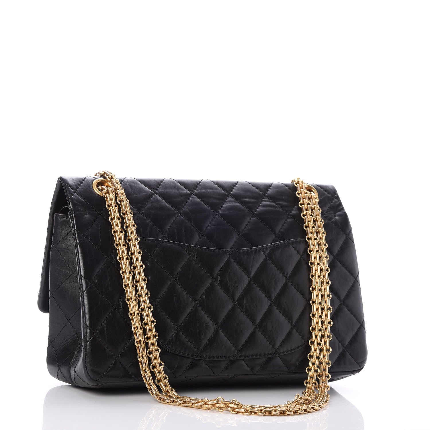 Chanel Aged Calfskin Quilted 2.55 Reissue 226 Flap Black 4 of 9