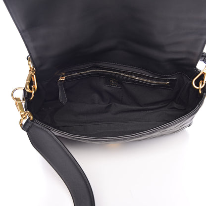 Fendi Nappa FF 1974 Embossed Baguette Black 5 of 9