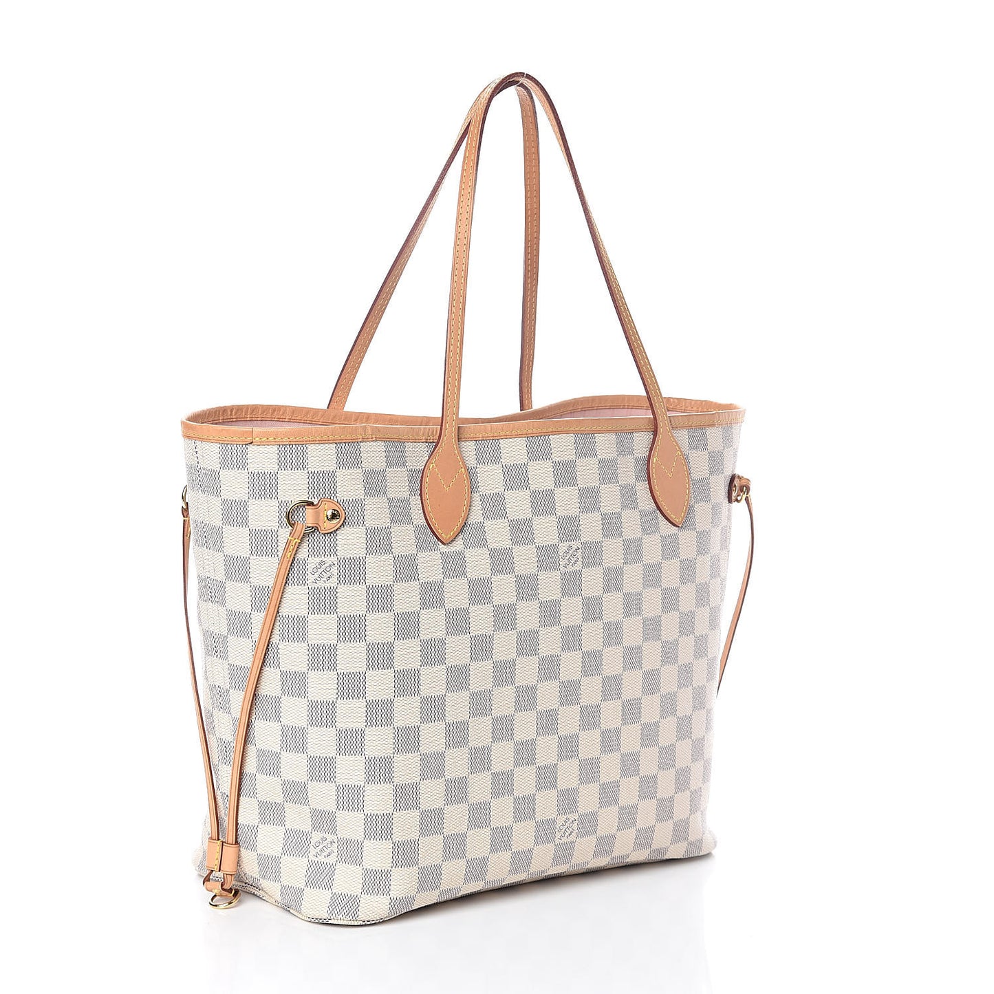 Damier Azur Neo Neverfull MM Rose Ballerine