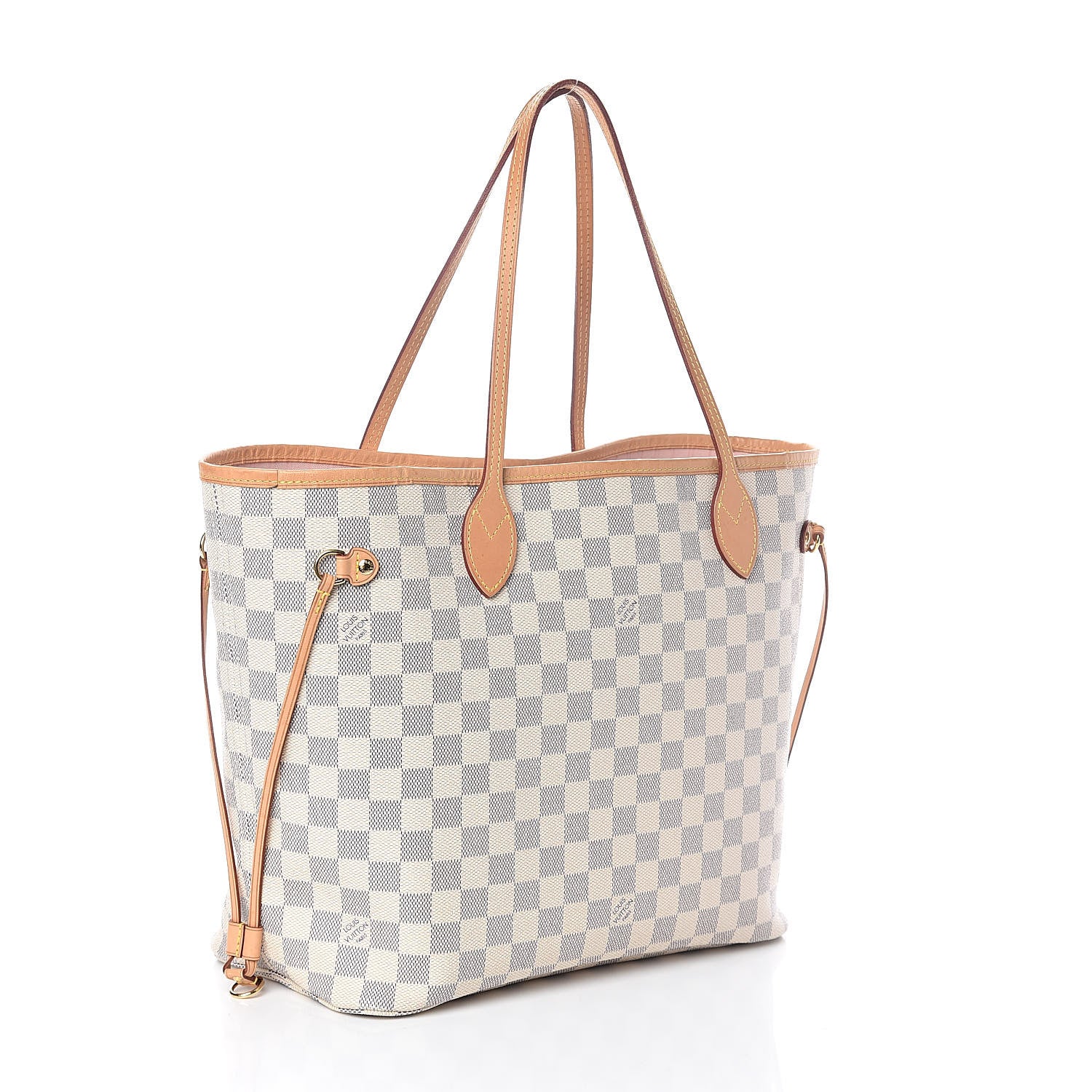 Louis Vuitton Damier Azur Neo Neverfull MM Rose Ballerine 3 of 10