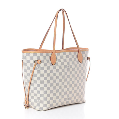 Louis Vuitton Damier Azur Neo Neverfull MM Rose Ballerine 3 of 10