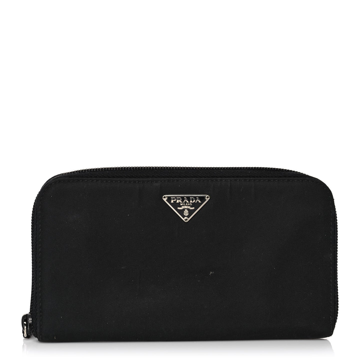 Tessuto Nylon Zip Around Wallet Black