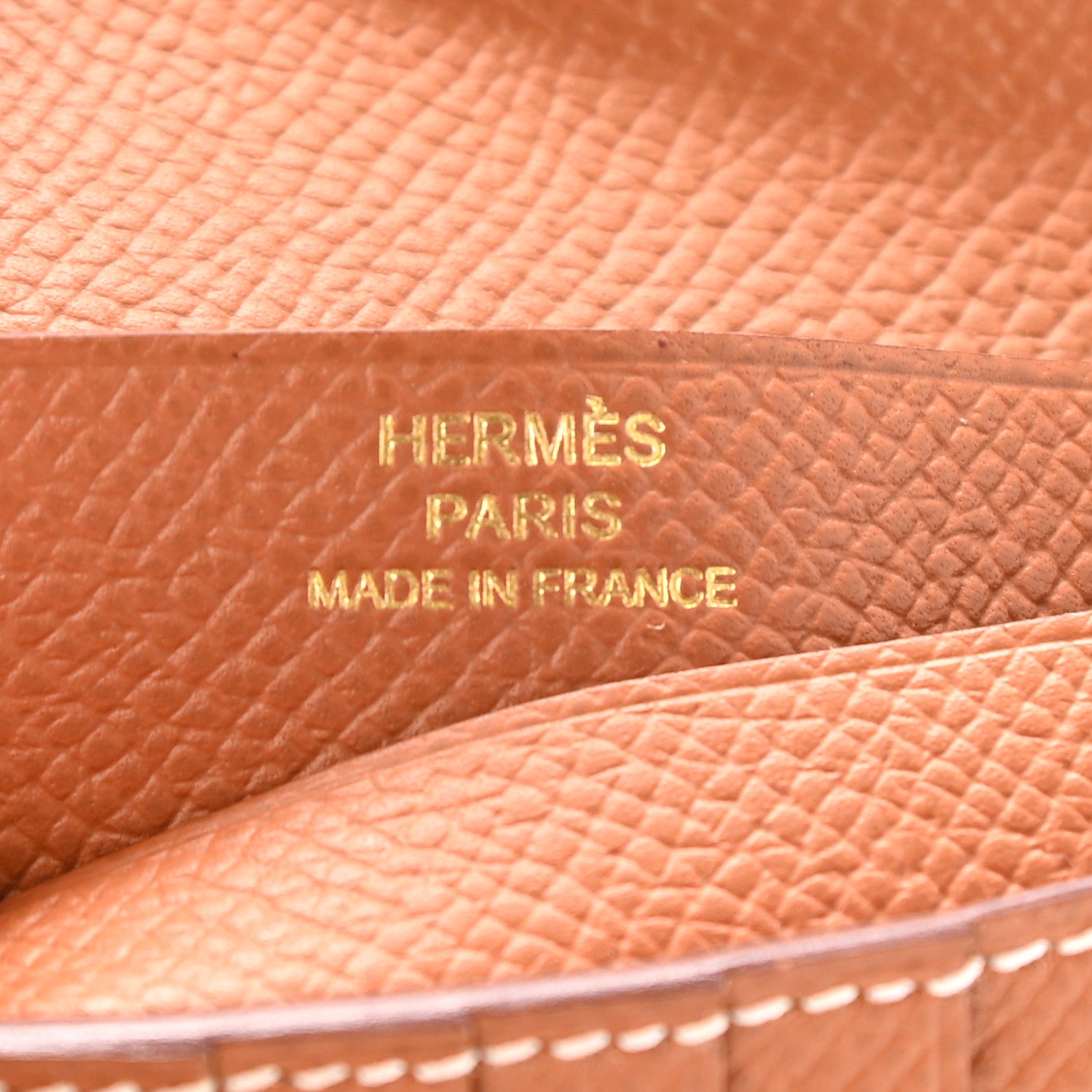 Hermes Epsom Bearn Compact Wallet Gold 8 of 9