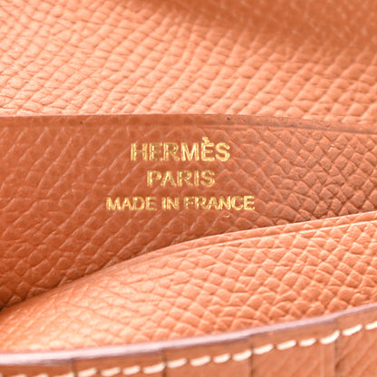 Hermes Epsom Bearn Compact Wallet Gold 8 of 9