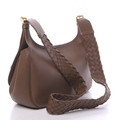 Bottega Veneta Nappa Intrecciato Strap Shoulder Bag Brown 3 of 11