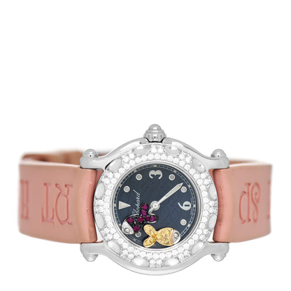 Chopard Stainless Steel Rubber Diamond Bezel Ruby Yellow Sapphire 26mm Happy Sport Fish Quartz Watch 2 of 4